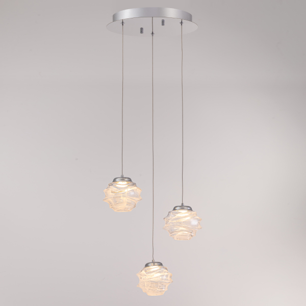 Светильник подвесной MD25030003 MD25030003-3A chrome/clear