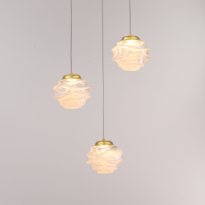 Светильник подвесной MD25030003 MD25030003-3A gold/clear