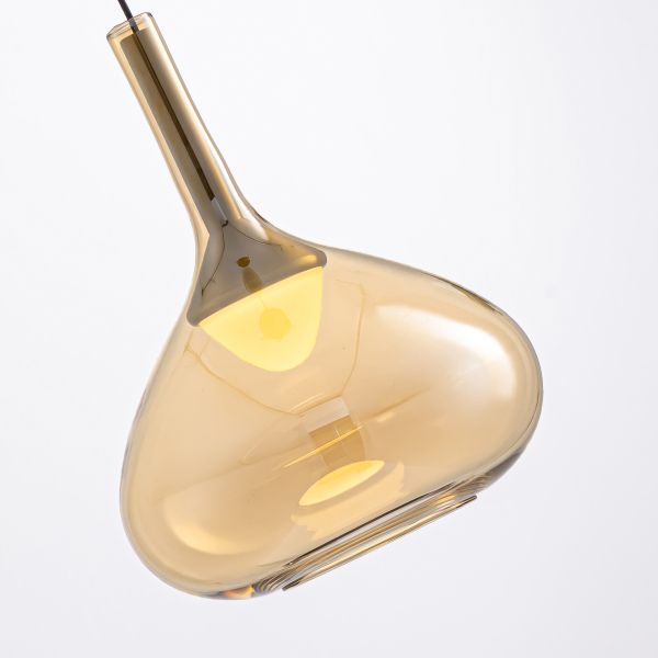 Светильник подвесной MD25001005 MD25001005-1A brass/amber