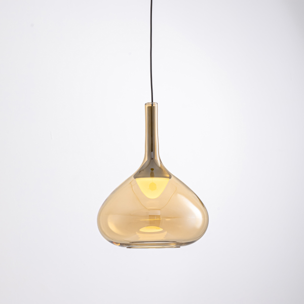 Светильник подвесной MD25001005 MD25001005-1A brass/amber