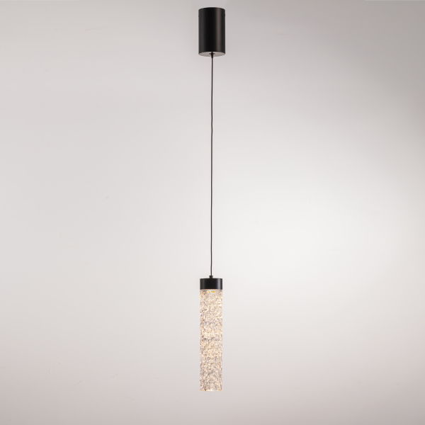 Светильник подвесной MD24030028 MD24030028-1A matt black/clear