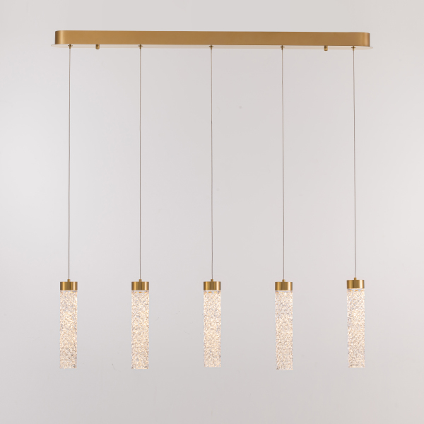 Светильник подвесной MD24030028 MD24030028-5B brass/clear