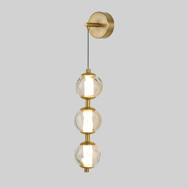 Настенное бра OD2437 OB2437 brass/clear