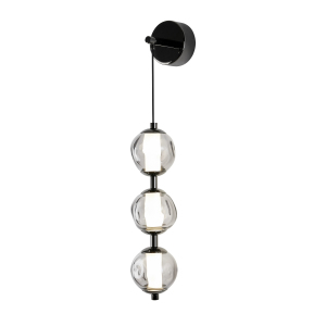 Настенное бра OD2437 OB2437 pearl black/smoke