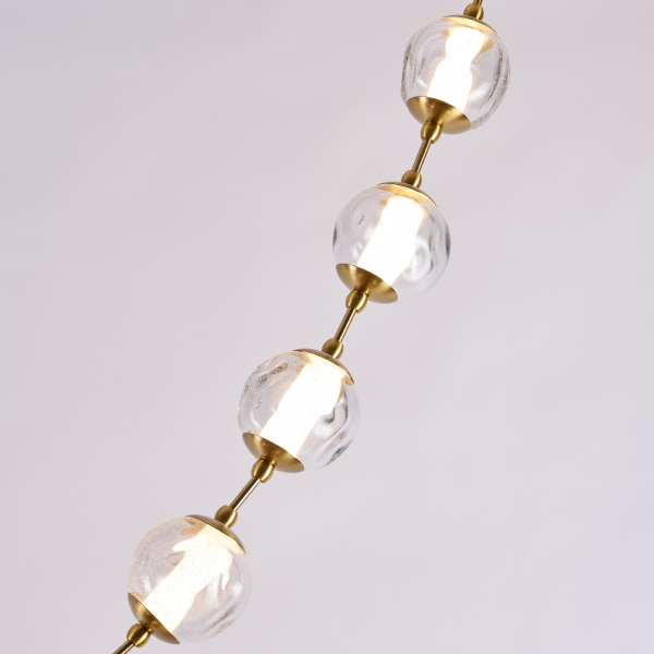 Светильник подвесной OD2437 OD2437A-16 brass/clear