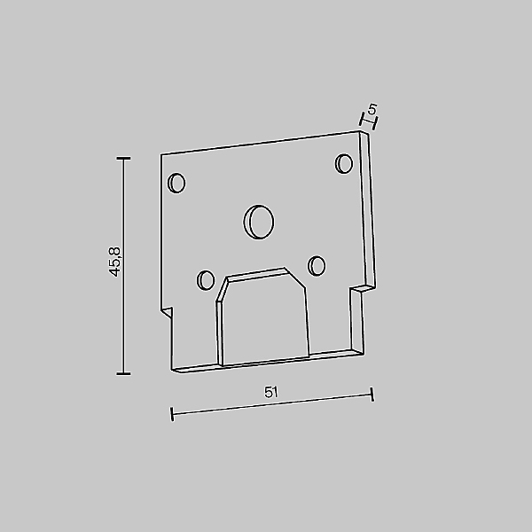 Заглушка Accessories for tracks Exility TRA034EC-SCCL-42B