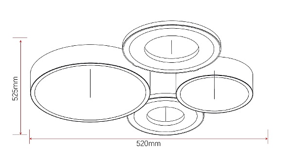Потолочная люстра Aliona 6161-701