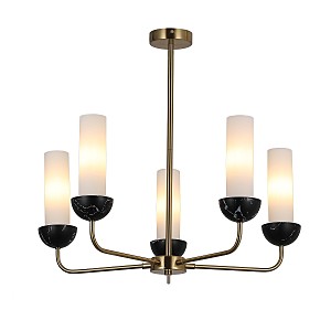 Люстра на штанге G31355 G31355/5BRS BK WT