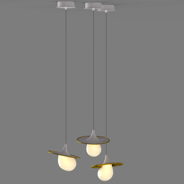 Светильник подвесной 10238P 10238P/1 gold/white