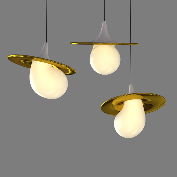 Светильник подвесной 10238P 10238P/1 gold/white