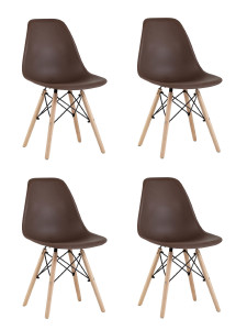 Комплект стульев Style DSW Y801-V SEAT brown x4