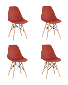 Комплект стульев DSW Y801-V SEAT terracotta X4
