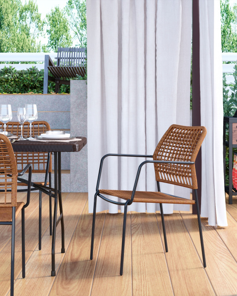 Обеденный стул Stool Group AD632068 brown+d.grey