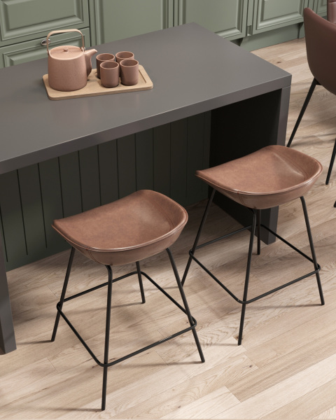 Полубарный стул Stool Group AV 461-Pch-9005(PP)