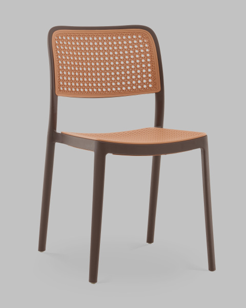 Стул пластиковый Yona PP-296 brown 36025