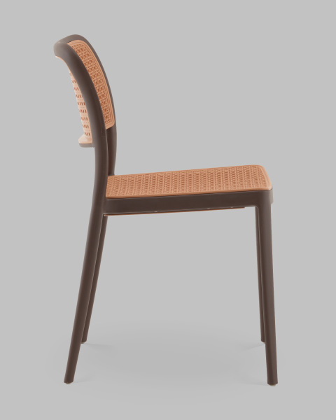 Стул пластиковый Yona PP-296 brown 36025