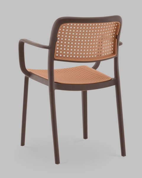 Стул пластиковый Yona PP-297 brown 36025