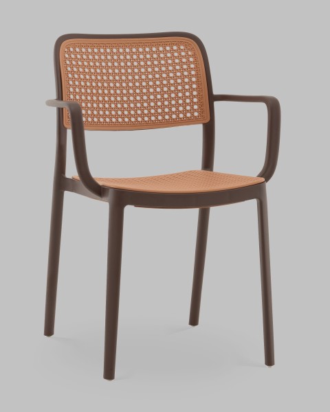 Стул пластиковый Yona PP-297 brown 36025