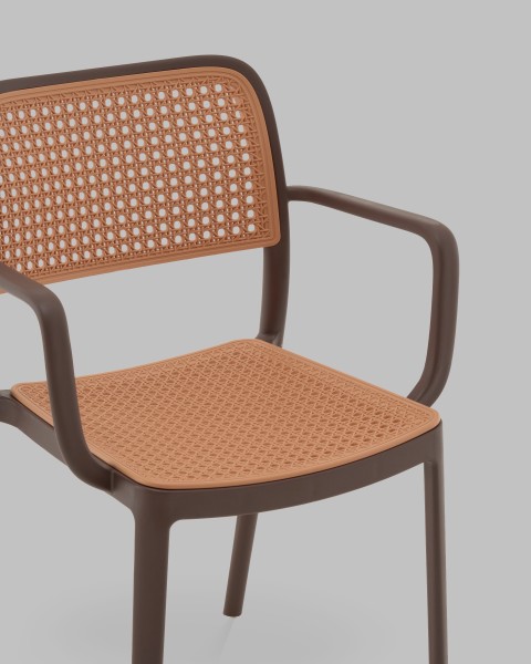 Стул пластиковый Yona PP-297 brown 36025