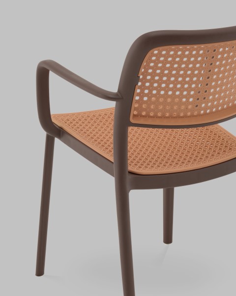 Стул пластиковый Yona PP-297 brown 36025