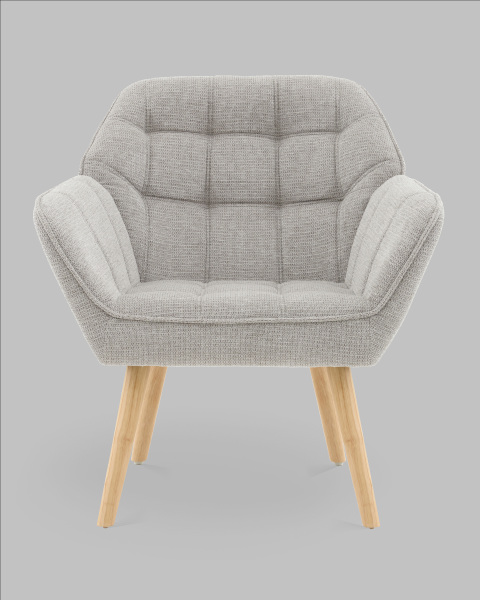 Кресло Вэйл QH-8904K DAG-18(80) light grey