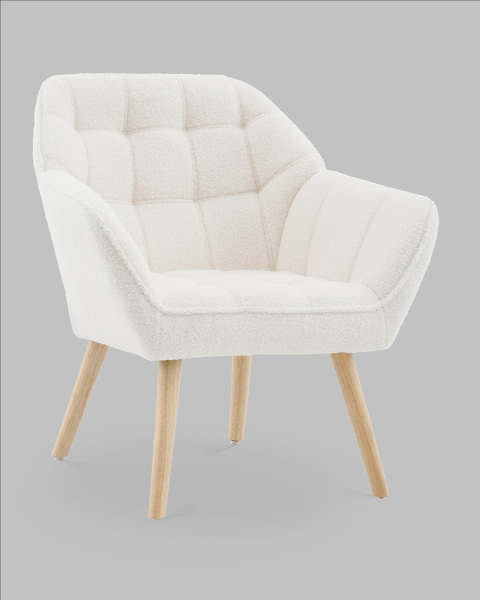 Кресло Вэйл QH-8904K TEDDY 1859-01 white