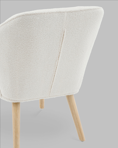 Кресло Вэйл QH-8904K TEDDY 1859-01 white