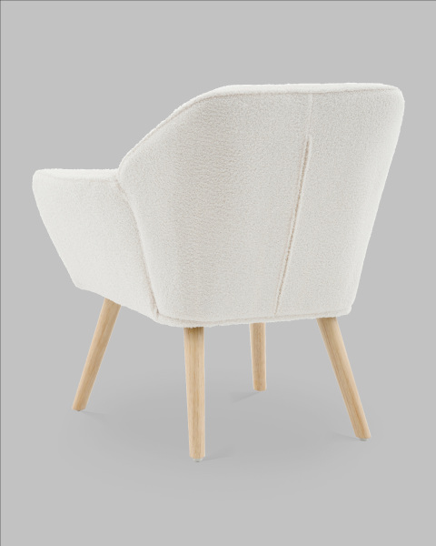 Кресло Вэйл QH-8904K TEDDY 1859-01 white