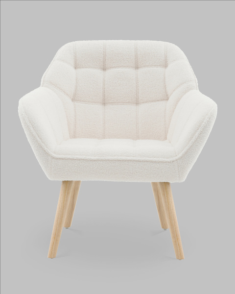 Кресло Вэйл QH-8904K TEDDY 1859-01 white