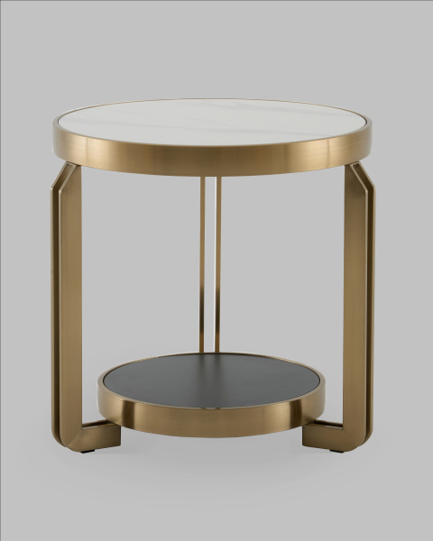 Журнальный стол Калисто EET-316-BRCG white/black