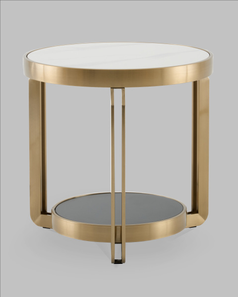 Журнальный стол Калисто EET-316-BRCG white/black