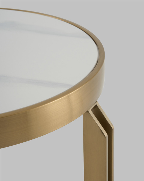 Журнальный стол Калисто EET-316-BRCG white/black