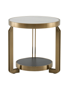 Журнальный стол Калисто EET-316-BRCG white/black