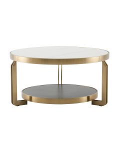 Журнальный стол Калисто ECT-316-BRCG white/black
