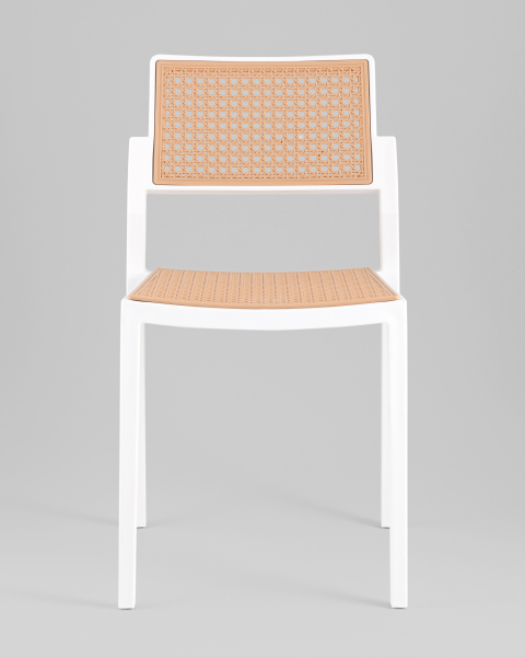 Стул пластиковый Milto 8059 white/beige