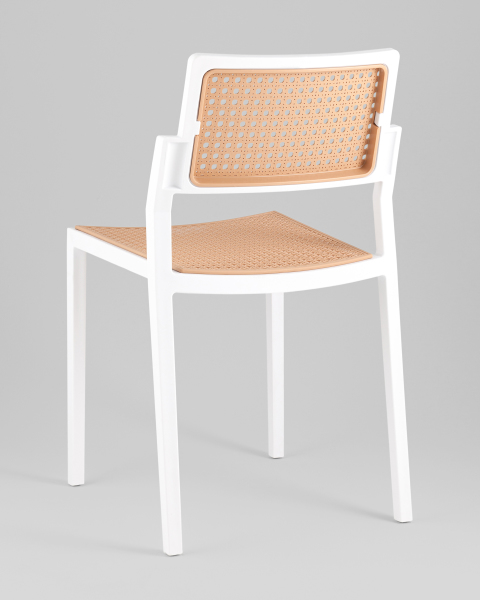Стул пластиковый Milto 8059 white/beige