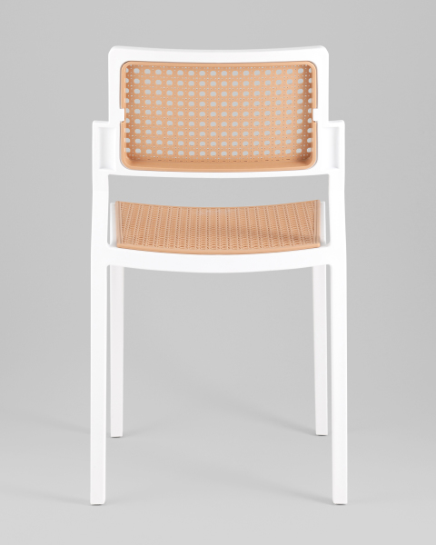 Стул пластиковый Milto 8059 white/beige