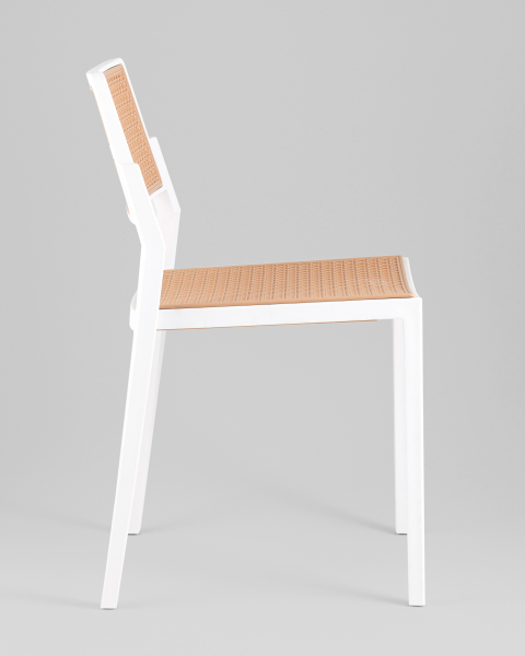 Стул пластиковый Milto 8059 white/beige