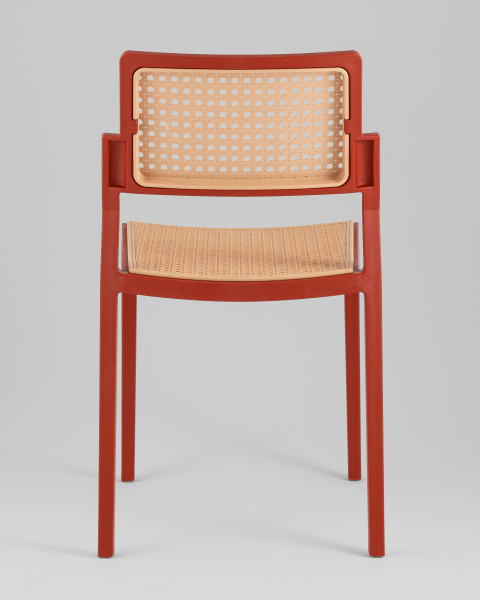 Стул пластиковый Milto 8059 red/beige