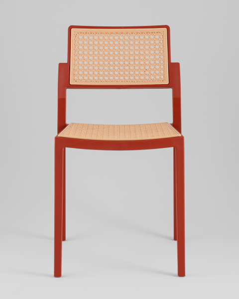 Стул пластиковый Milto 8059 red/beige