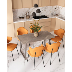 Кухонный стол Stool Group T-122 Armani grey, top gr legs DUAL