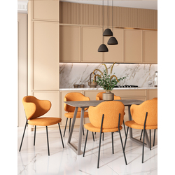 Кухонный стол Stool Group T-122 Armani grey, top gr legs DUAL