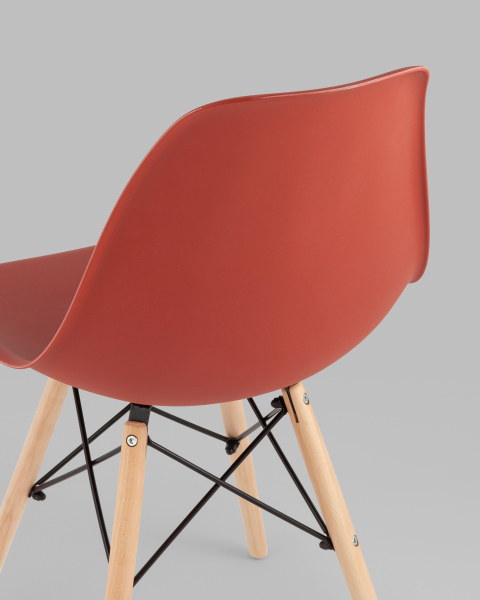 Обеденный стул DSW Y801-V SEAT terracotta DUAL