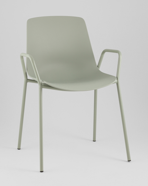 Стул пластиковый Kaira SL-7201F greyish green 90455
