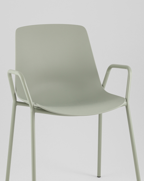 Стул пластиковый Kaira SL-7201F greyish green 90455