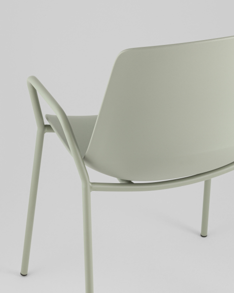 Стул пластиковый Kaira SL-7201F greyish green 90455