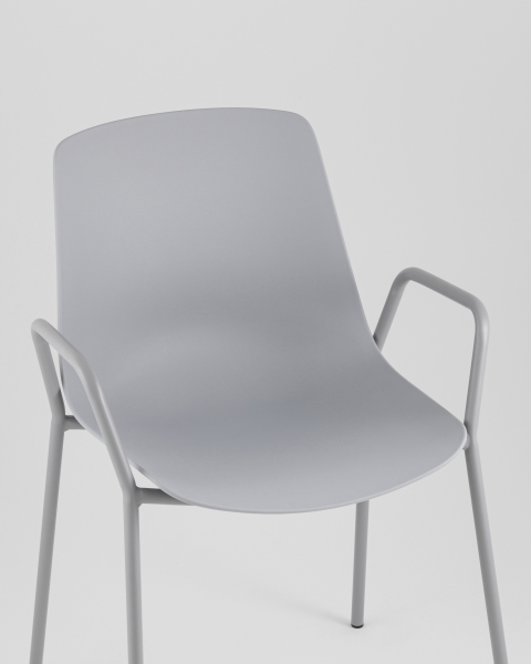 Стул пластиковый Kaira SL-7201F grey 90454