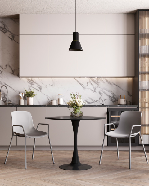 Стул пластиковый Kaira SL-7201F grey 90454