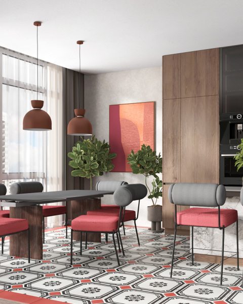 Кухонный стол Stool Group DF159-4WT 180 top DUAL