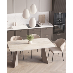 Кухонный стол Stool Group DT9026-160 grey top DUAL